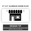 2" X 4" Aluminum License Plate  Thumbnail