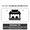 2" X 4" Aluminum License Plate  Thumbnail