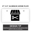 2" X 4" Aluminum License Plate  Thumbnail