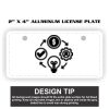 2" X 4" Aluminum License Plate  Thumbnail