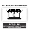 2" X 4" Aluminum License Plate  Thumbnail