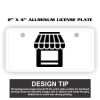 2" X 4" Aluminum License Plate  Thumbnail