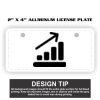 2" X 4" Aluminum License Plate  Thumbnail