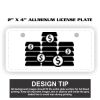 2" X 4" Aluminum License Plate  Thumbnail