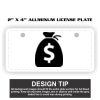 2" X 4" Aluminum License Plate  Thumbnail