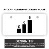 2" X 4" Aluminum License Plate  Thumbnail