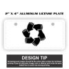 2" X 4" Aluminum License Plate  Thumbnail
