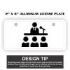2" X 4" Aluminum License Plate  Thumbnail