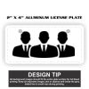 2" X 4" Aluminum License Plate  Thumbnail