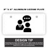 2" X 4" Aluminum License Plate  Thumbnail