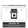 2" X 4" Aluminum License Plate  Thumbnail