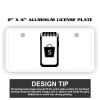 2" X 4" Aluminum License Plate  Thumbnail