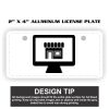 2" X 4" Aluminum License Plate  Thumbnail