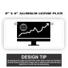 2" X 4" Aluminum License Plate  Thumbnail