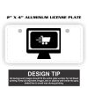2" X 4" Aluminum License Plate  Thumbnail