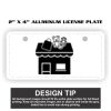 2" X 4" Aluminum License Plate  Thumbnail