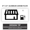 2" X 4" Aluminum License Plate  Thumbnail