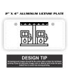 2" X 4" Aluminum License Plate  Thumbnail