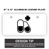 2" X 4" Aluminum License Plate  Thumbnail