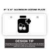 2" X 4" Aluminum License Plate  Thumbnail