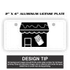 2" X 4" Aluminum License Plate  Thumbnail