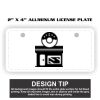 2" X 4" Aluminum License Plate  Thumbnail