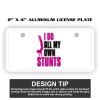 2" X 4" Aluminum License Plate  Thumbnail