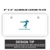 2" X 4" Aluminum License Plate  Thumbnail