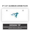 2" X 4" Aluminum License Plate  Thumbnail