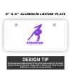 2" X 4" Aluminum License Plate  Thumbnail