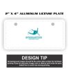 2" X 4" Aluminum License Plate  Thumbnail