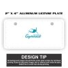2" X 4" Aluminum License Plate  Thumbnail