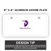 2" X 4" Aluminum License Plate  Thumbnail