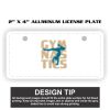 2" X 4" Aluminum License Plate  Thumbnail