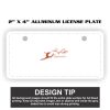 2" X 4" Aluminum License Plate  Thumbnail