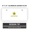 2" X 4" Aluminum License Plate  Thumbnail