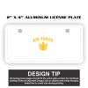 2" X 4" Aluminum License Plate  Thumbnail