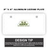 2" X 4" Aluminum License Plate  Thumbnail