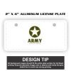 2" X 4" Aluminum License Plate  Thumbnail