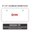2" X 4" Aluminum License Plate  Thumbnail