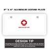 2" X 4" Aluminum License Plate  Thumbnail