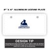 2" X 4" Aluminum License Plate  Thumbnail