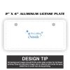 2" X 4" Aluminum License Plate  Thumbnail