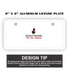 2" X 4" Aluminum License Plate  Thumbnail