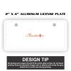2" X 4" Aluminum License Plate  Thumbnail
