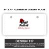 2" X 4" Aluminum License Plate  Thumbnail