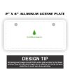 2" X 4" Aluminum License Plate  Thumbnail