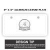 2" X 4" Aluminum License Plate  Thumbnail