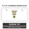 2" X 4" Aluminum License Plate  Thumbnail
