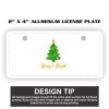 2" X 4" Aluminum License Plate  Thumbnail